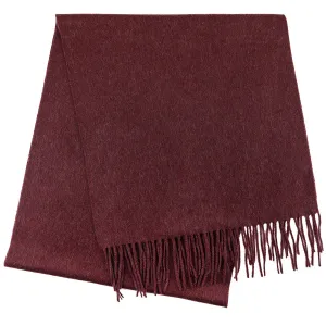 Cashmere Scarf - Burgundy Mottled