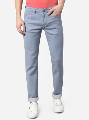 Federal Blue Solid Straight Fit Jeans | JadeBlue