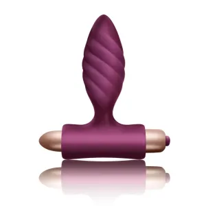 Rocks-Off Climaximum Oryx Twisted Vibrating Butt Plug Purple