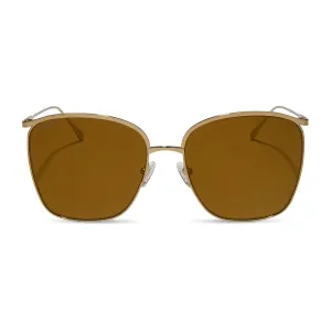 VITTORIA - COPPER METAL   BROWN GOLD FLASH   POLARIZED SUNGLASSES